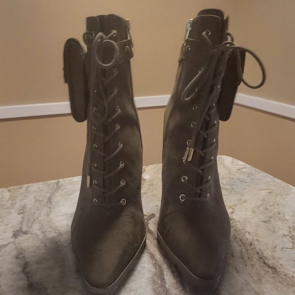 Jlo Green Jaylah Stiletto Boots Size 11M - Picture 3 of 4